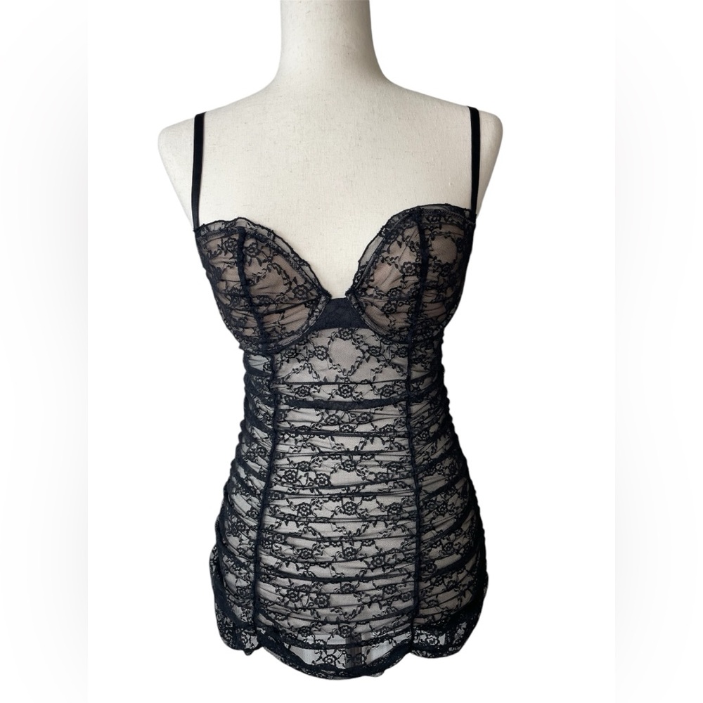 Black Lace Mini Dress